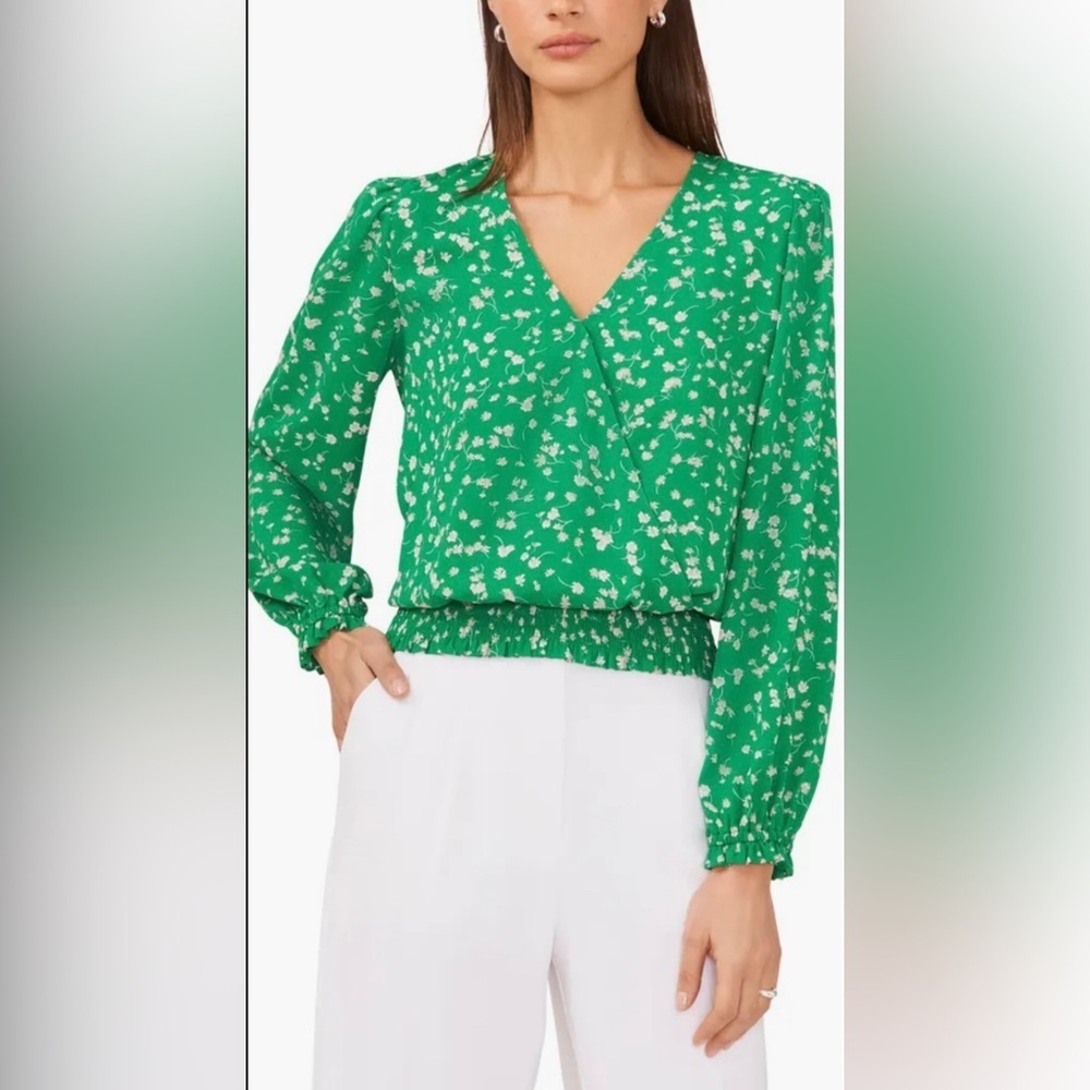 Halogen Long Sleeve Blouse Floral Print‎ Spring Size XS Corpcore Boho